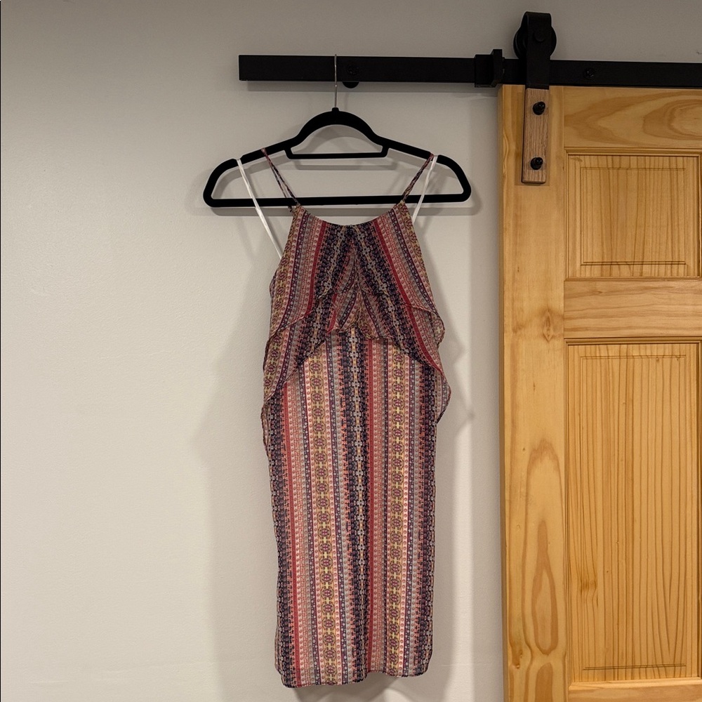 BCBGMaxAzria Multicolor Striped Mini Dress